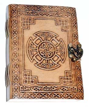 (image for) 5" x 7" Celtic Cross leather w/ Latch