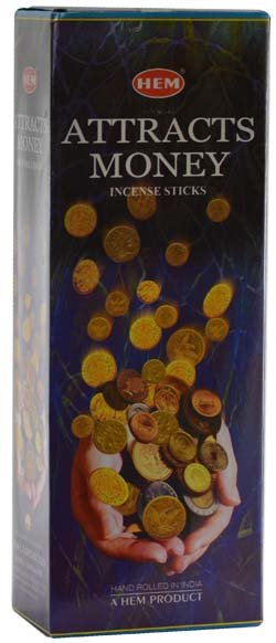 (image for) Attracts Money HEM stick 20pk - Click Image to Close