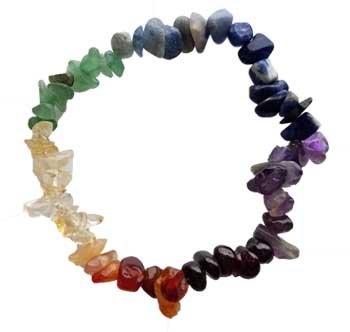 (image for) 7 Chakra chip bracelet