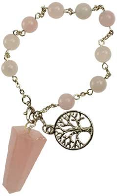 (image for) Rose Quartz pendulum bracelet