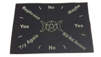 (image for) Triple Moon Pentagram pendulum mat