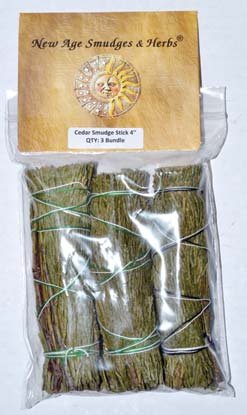 (image for) Cedar smudge 3-pk 4"