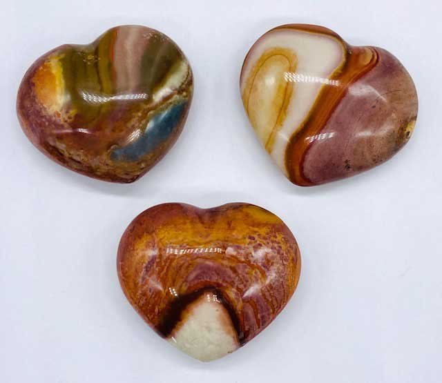 (image for) 1 1/4" Jasper, Polychrome heart - Click Image to Close