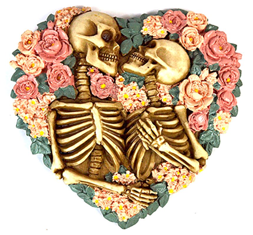 (image for) 5" Skeletions with Flowers burner - Click Image to Close