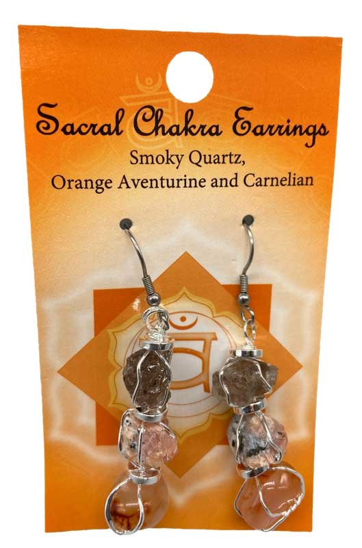 (image for) Sacral chakra earrings